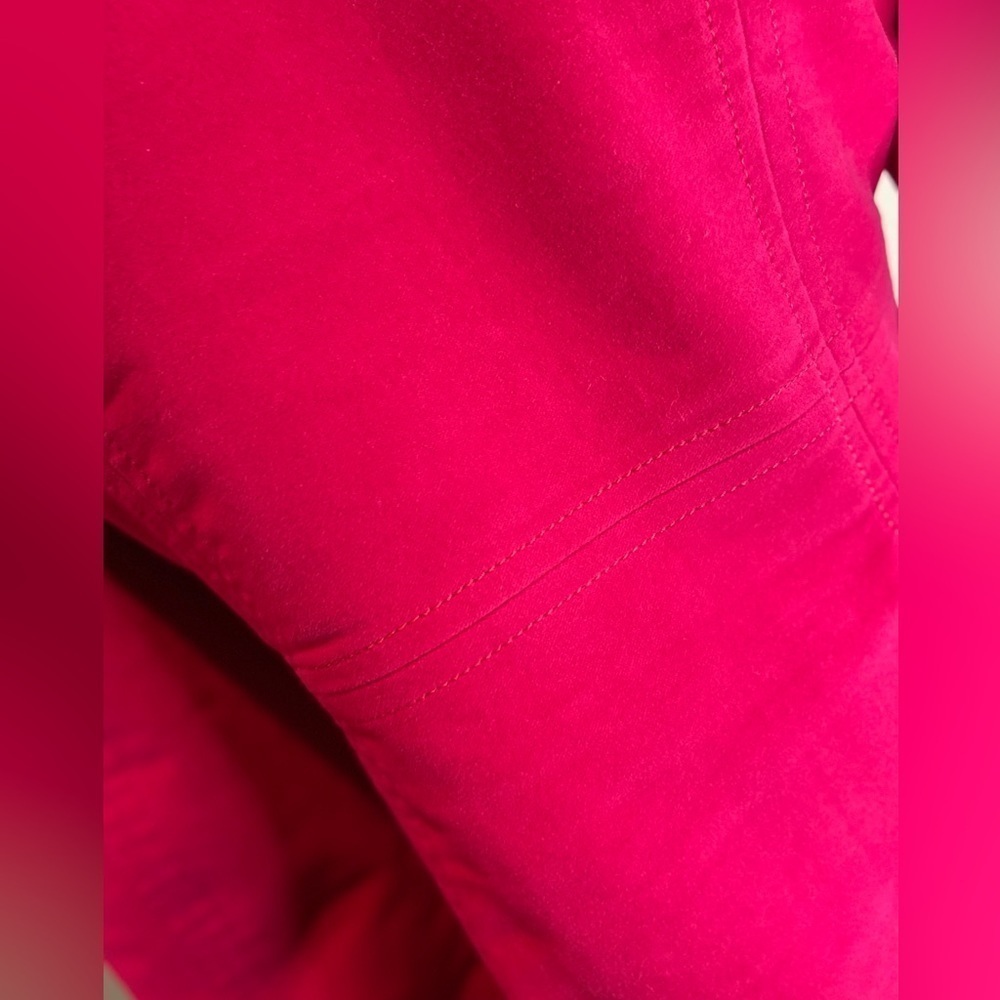 MNG Suit~Hot Pink Brushed Cotton Peacoat~Fully Lined~Front Slant Pockets~Size S - Picture 12 of 15